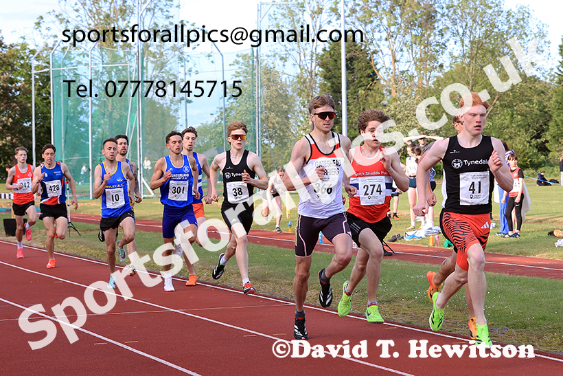 The 800 metres, 2025 NEGP No 2, Monkton Stadium, Wednesday, May 28th. Photo: David T. Hewitson/Sports for All Pics